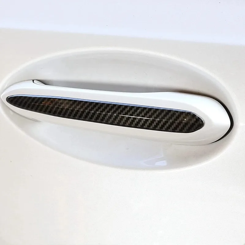 لسيارات BMW 5 Series G30 G38 2018-2022 ABS ألياف الكربون مقبض الباب الخارجي شرائط الديكور اكسسوارات السيارات
