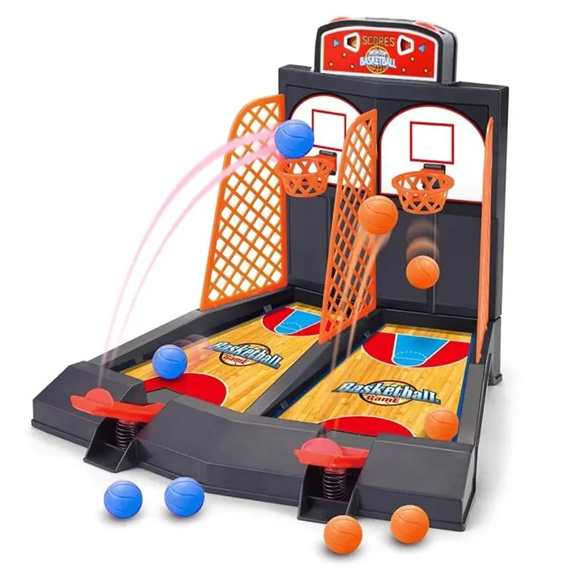 A84F-Desktop Mini Basketball Shooting Game For Two,Tabletop Desk Games For Kids To Reduce Stress Fun Sport Hoop Set,20 Balls