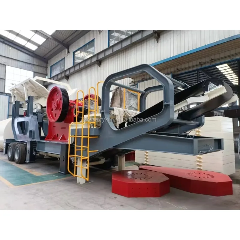 Crawlermounted Mobile Crushing Plant High-performance Crushing of Ore Rock Pebbles and Granite Easy to Operate One-year Warranty