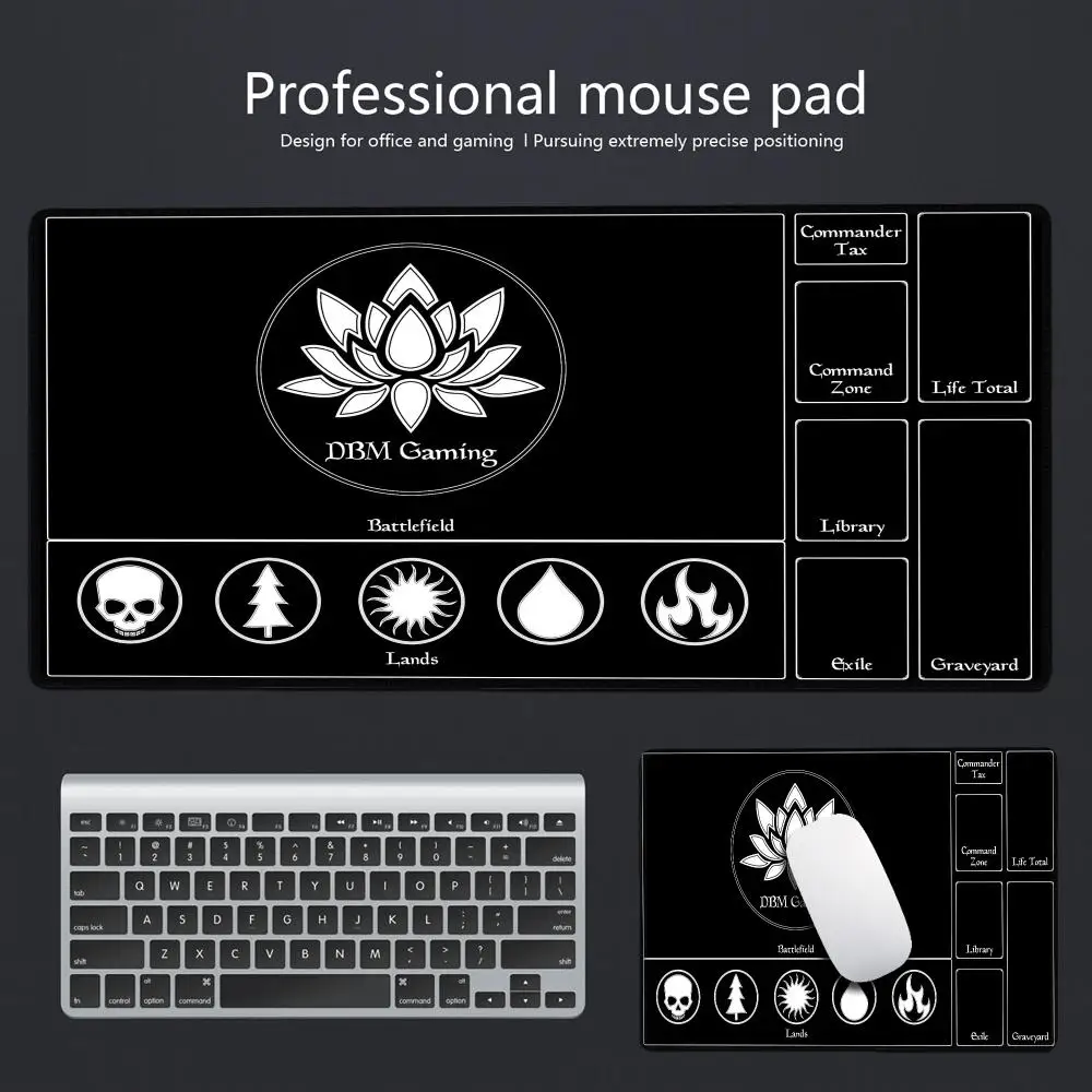 Premium Magic Party Game Mat Durable Rubber for MTG and TCG Games Lotus 400x800 Mouse Pad Office Desk Mat Party Friendly HYBXAXC