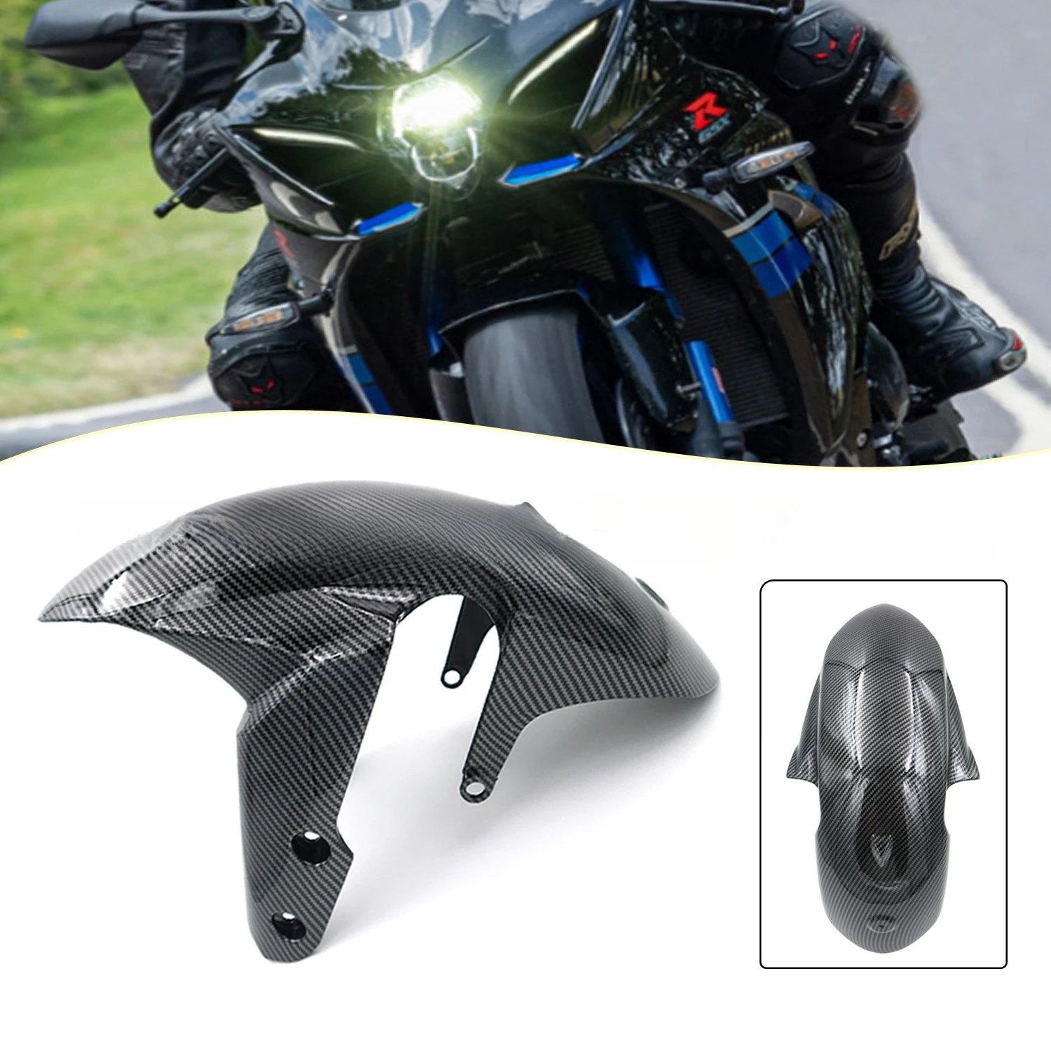 

For SUZUKI GSX-R1000 K9 2009-2016 GSXR 600 750 2011-2016 Motorcycle Front Fender Splash Guard Fairing Modified Fender Mudguard