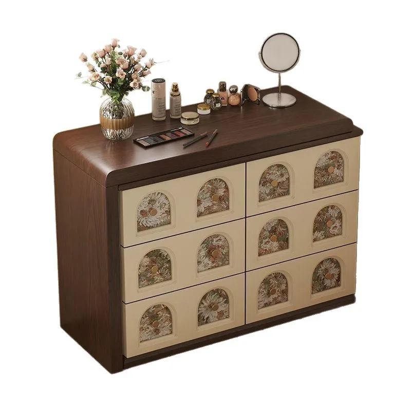 French vintage solid wood dressing table, high-end dressing table, extendable, vintage style vanity table