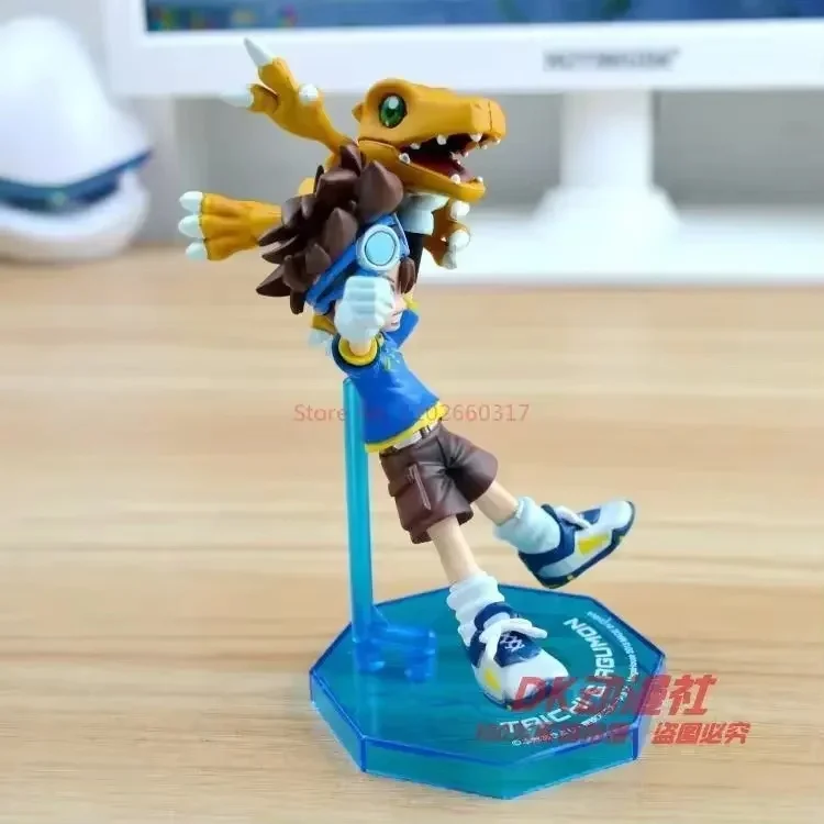 Nuevo 11cm Digimon Adventure Yagami Taichi Ishida Yamato figura Kawaii colección de estatuillas de acción juguete para regalo estatua de Pvc modelo muñeca