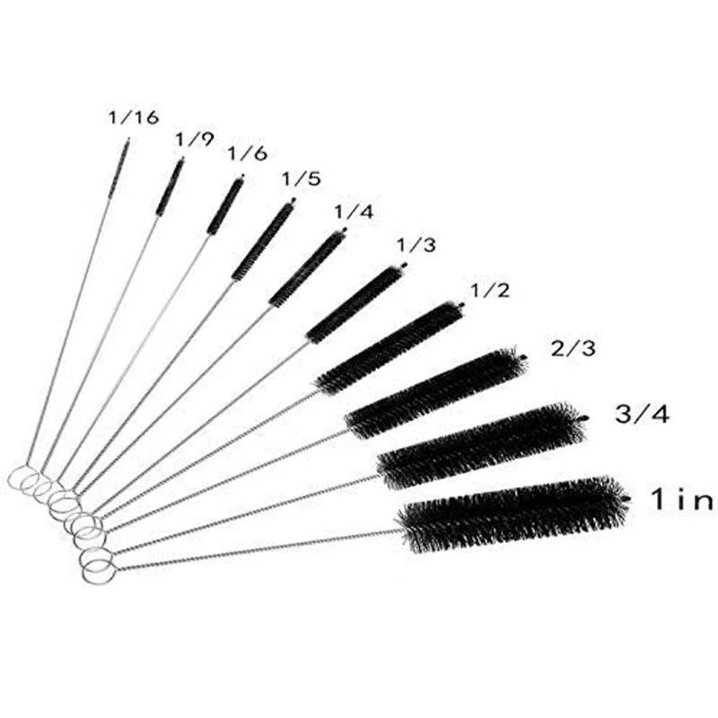 Joystar 10PCS Bottle Cleaning Brushes, Brush for Tube,Narrow Neck Bottles, Pipe Cleaner,Airbrush Nozzle，Glasses Straw, Kitchen