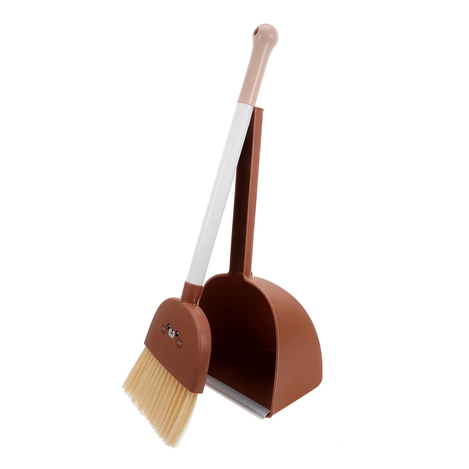 Kids Broom and Dustpan Set Cartoon Animal Style Small Toddler Cleaning Tool Lightweight Compact Housekeeping Helper for Home