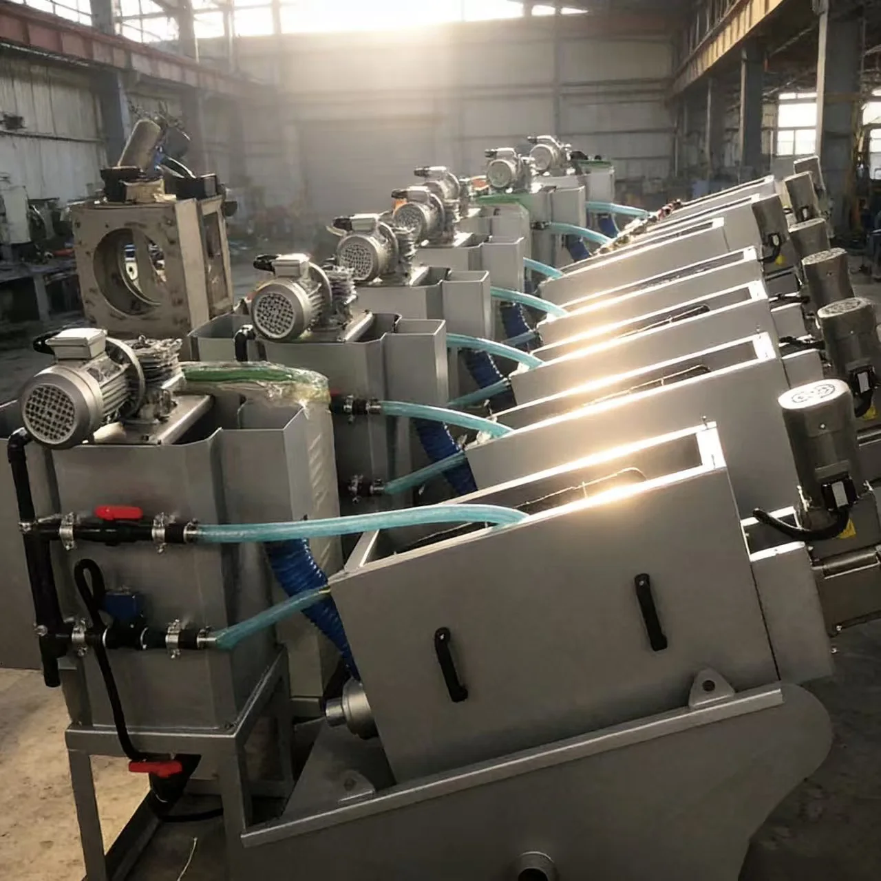 Intelligent control frequency conversion speed regulation, stacked screw press dehydrator, turnkey project
