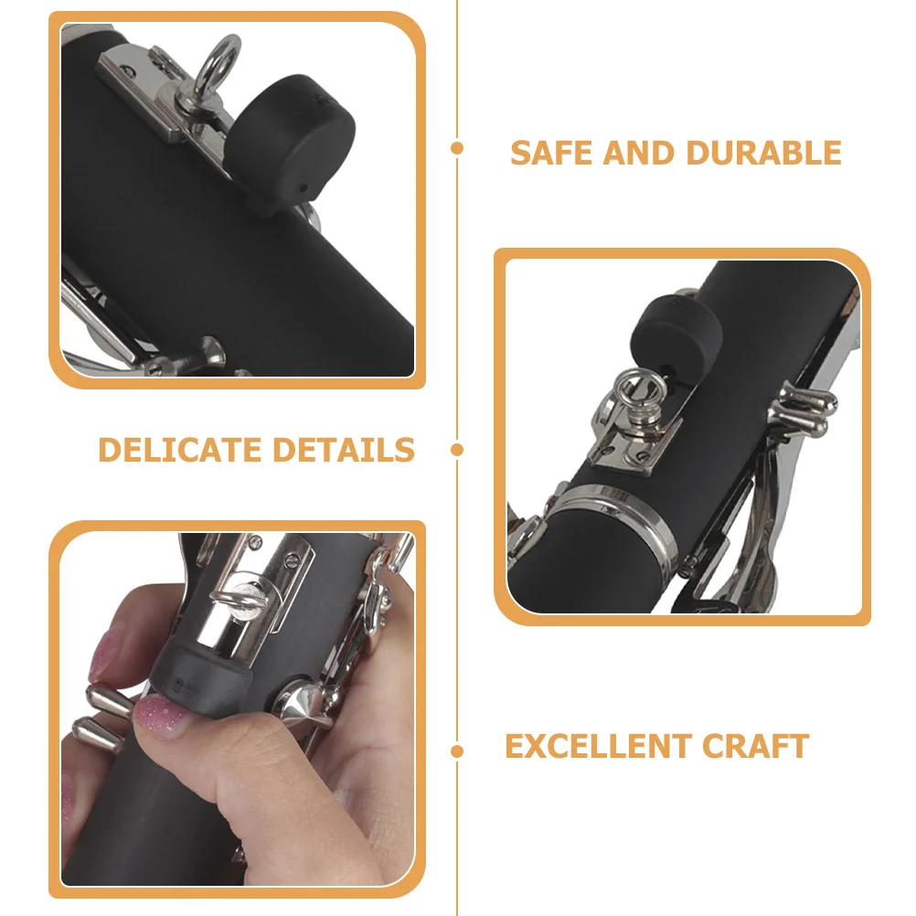 

10Pcs Clarinet Thumb Rest Rubber Cushion Soft Finger Support Pad Protective Cover Instrument Finger Rest Accessory