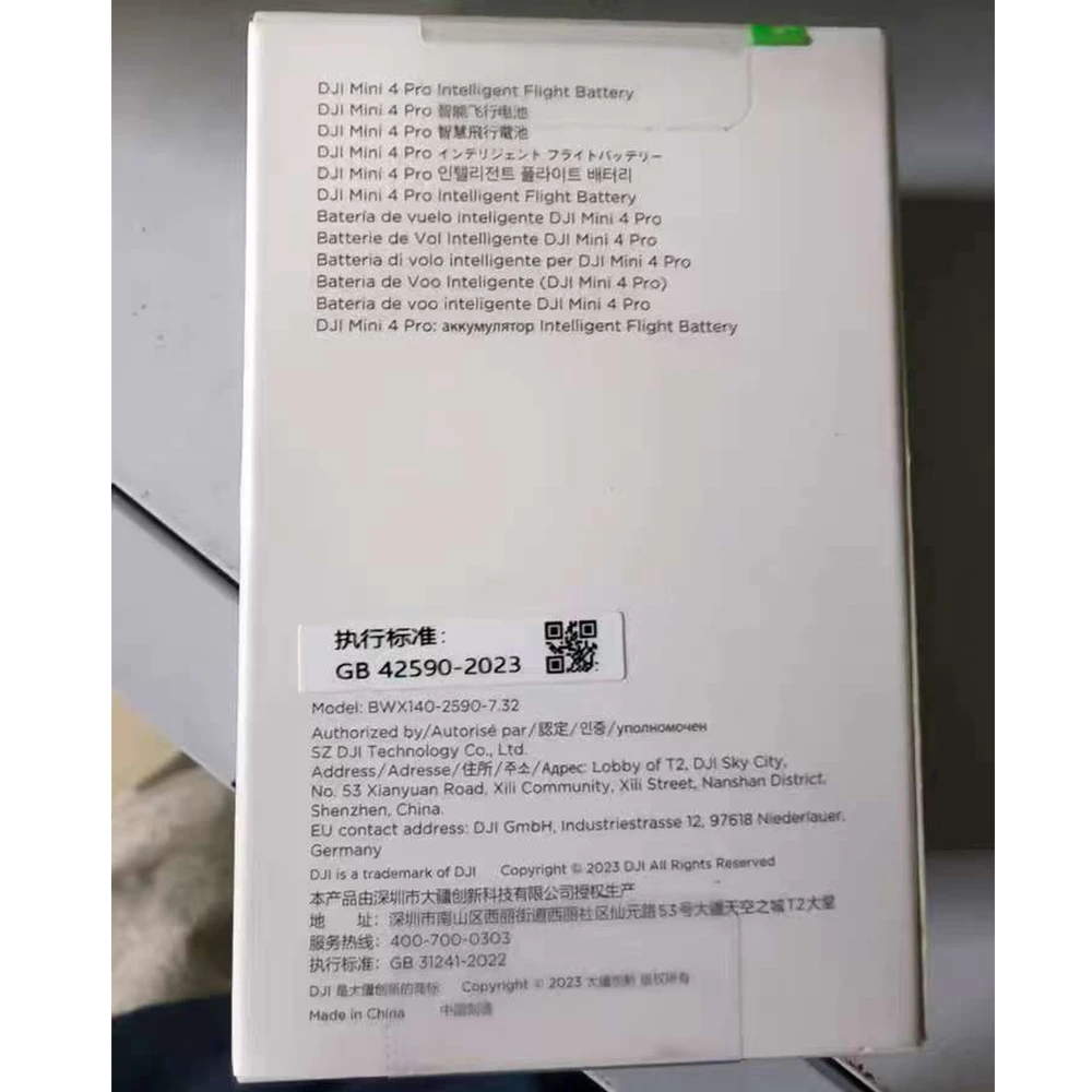 100% Original Unopened Intelligent Flight Battery For DJI Mini 4 Pro/Mini 3 Pro 2590mAh Drone Battery Accessories