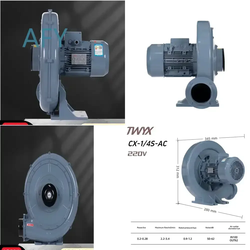 Explosion Proof High Temperature Blower for Industrial Ventilation Combustion HVAC Furnace Drying Oven Die Cast Aluminum
