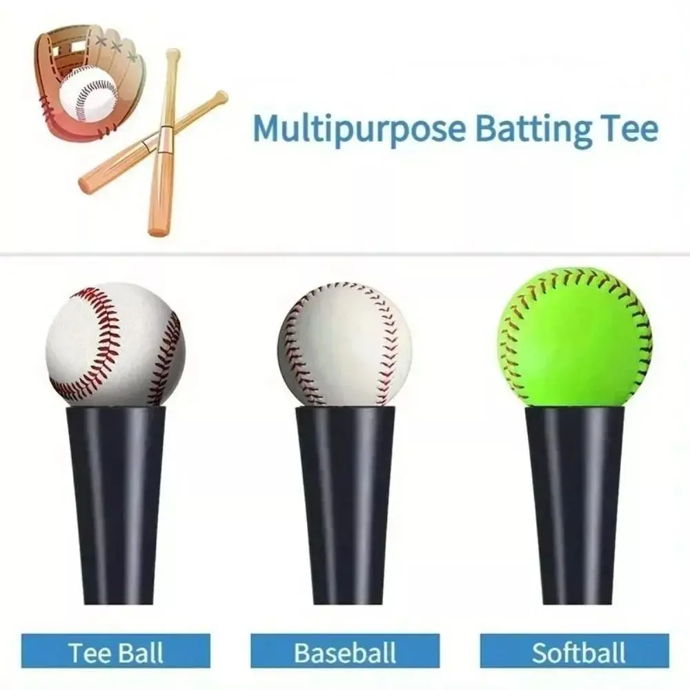 New Rubber Ball Support Baseball Batting Trainer Stretchable Batting Trainer Horn Tube Tee Accessories Baseball Horn Tube