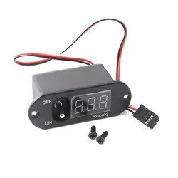 Rccskj DP switch voltmeter 2105 FUTABA/JR plug 15CM Cable Wire 3.5-13V Voltage For RC Model Plane