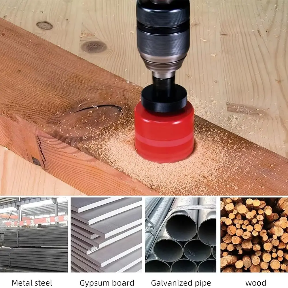 1 Buah Gergaji Lubang Bi-metal M42 15-200Mm Tahan Lama Baja HSS DIY Alat Kayu Pembuka Lubang Bimetalik untuk Logam Besi Aluminium Plastik