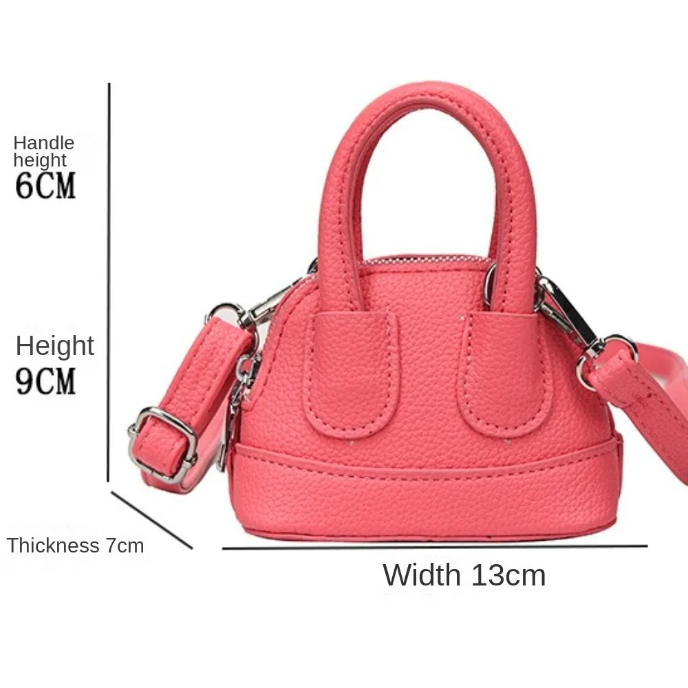 Portable PU Leather Crossbody Bag Mini Zipper Shoulder Bag Solid Color Adjustable Shoulder Straps Lipstick Bag view 5