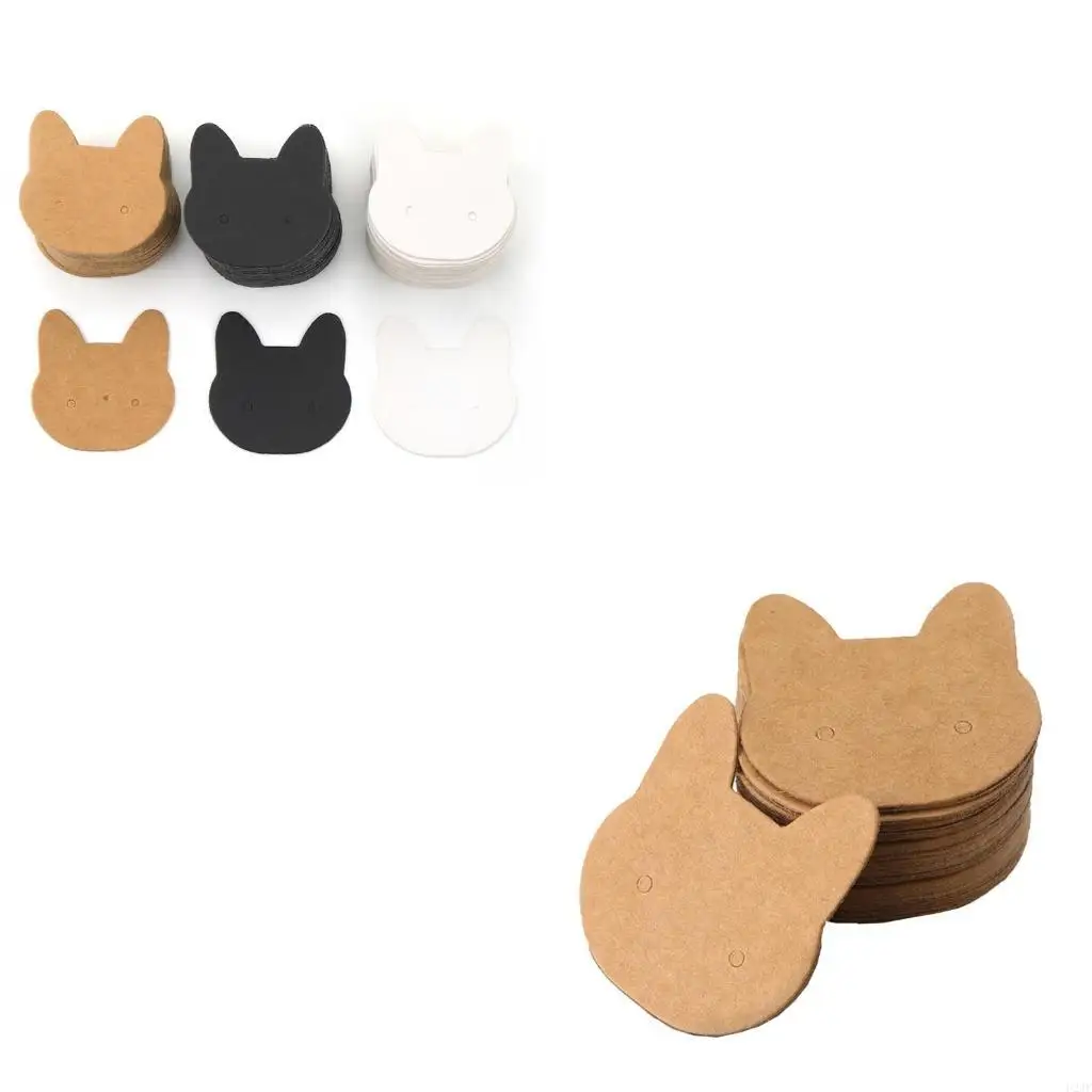 

Крафт-бумага Серьги Карты Серьги Упаковка Карточная бумага DIY Пустые ювелирные карты