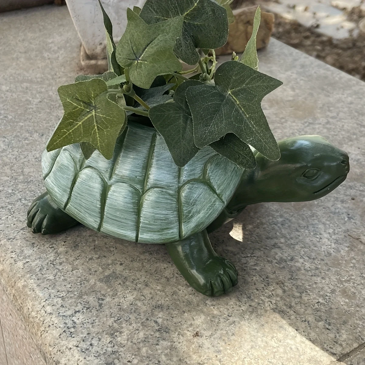 

Enchanting Turtle Flower Pot Statue - Creative Resin Animal Sculpture, Suitable For Outdoor Garden And Courtyard Decoration