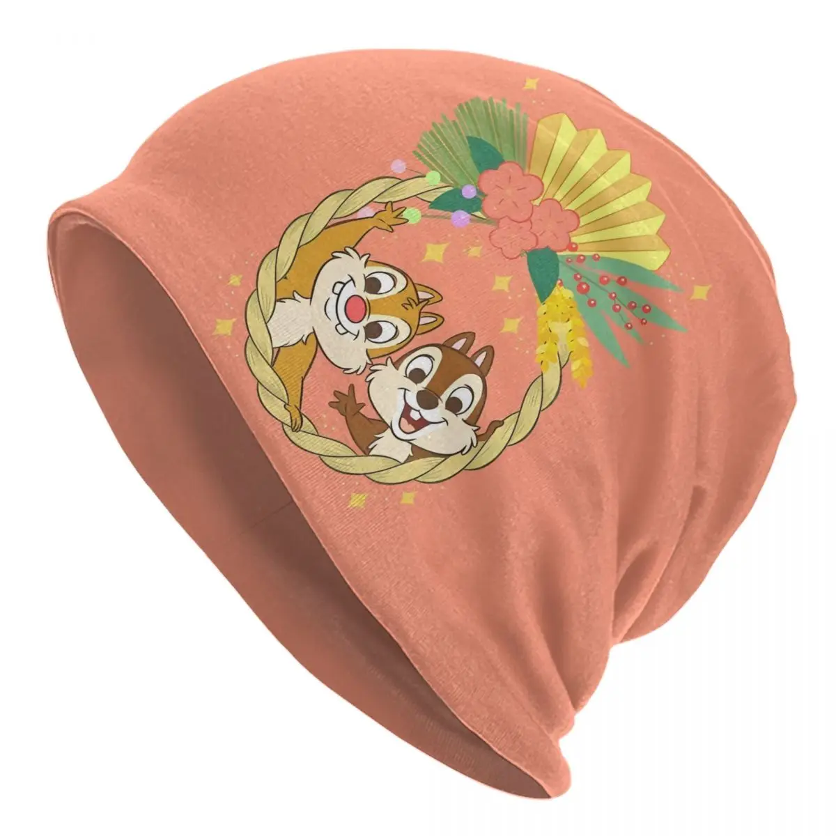 

Шапки-бини на заказ Chip 'n' Dale Skullies для мужчин и женщин, унисекс, крутая зимняя теплая вязаная шапка для взрослых, шапки с изображением белки и мультфильмов