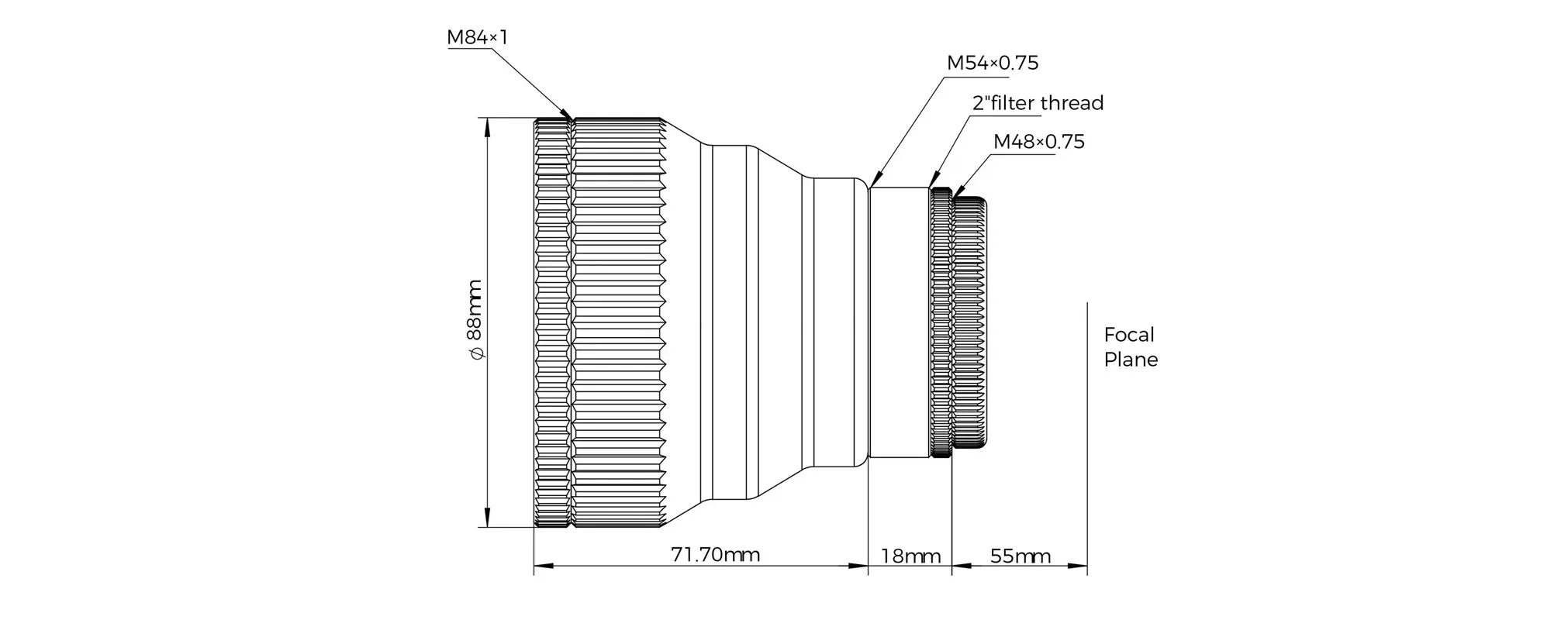 Askar 1.0X Full Frame Flattener for 103APO Telescope Optical Accessory Enhances Image Quality