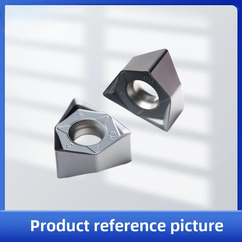 Milling insert WNMU080608Double-sided peach type carbide milling cutter numerical control hexagonal fast forward for steel parts