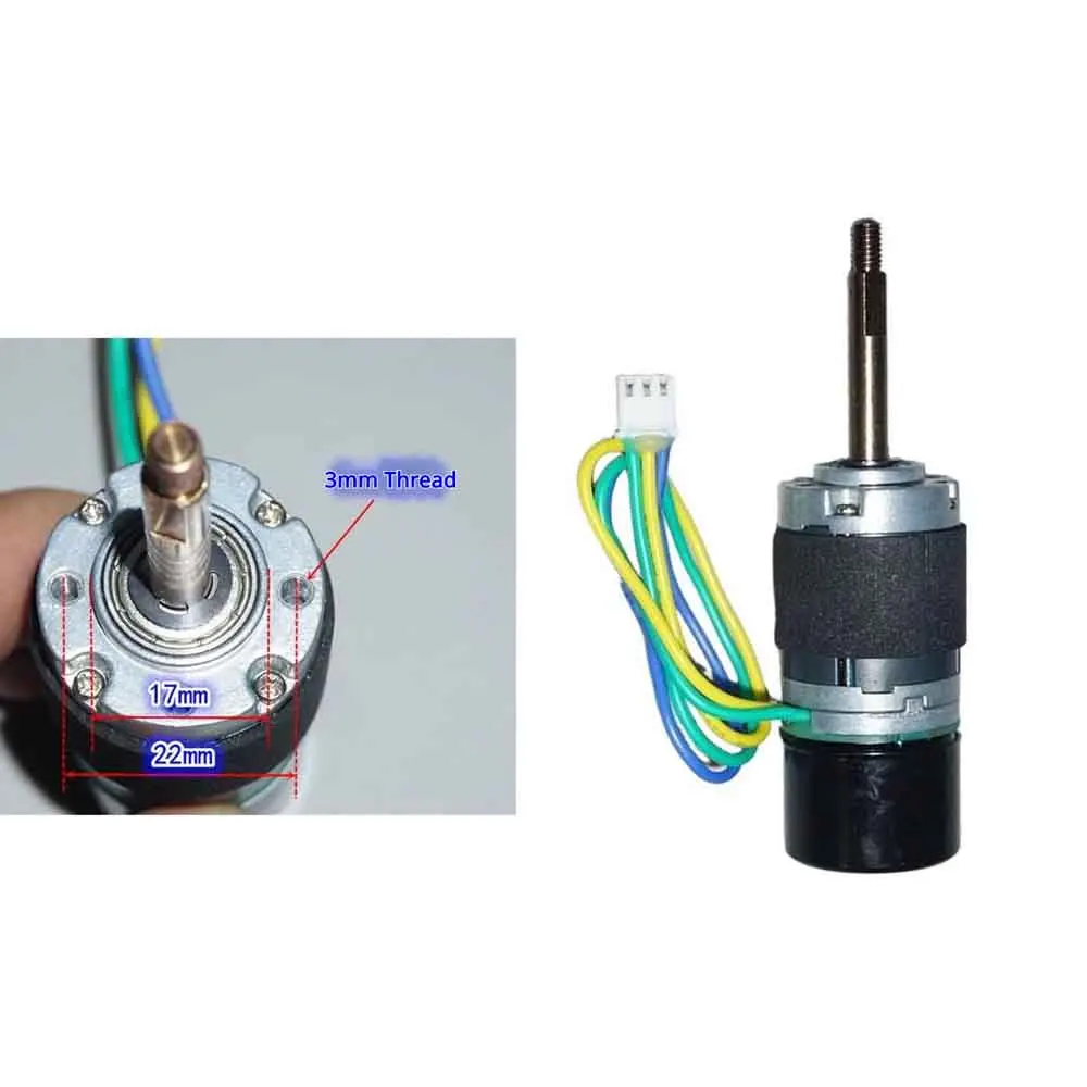 68RPM Gear Motor 28mm Outer Rotor Brushless Planetary Gear Reducer Motor 12V High Torque All Metal 72:1 Ratio 3‑Stage Gearbox