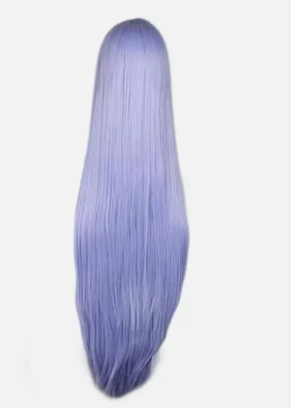 Lange Cosplay Pruik Party Pruiken Volledig Synthetisch Haar 100Cm/39.4 "Resistent Blauw