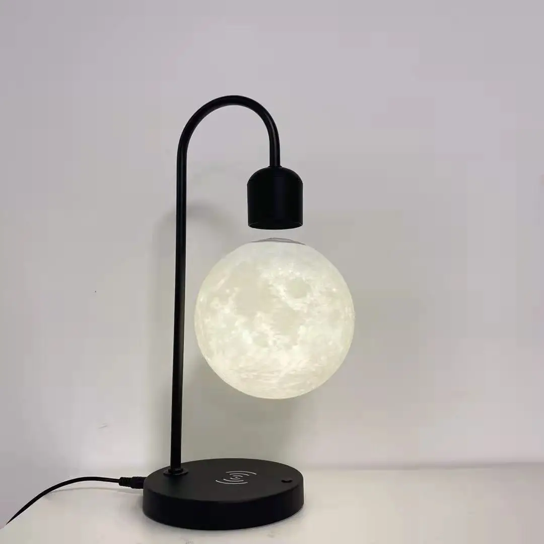 New Invention Reading Night Magnetic Floating Led Luxury Levitating Moon Table Lamp