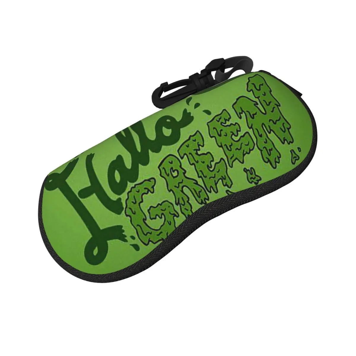 그린 차트루즈 병 유화 그림 음료 쉘 안경 케이스 휴대용 선글라스 박스 여성 남성 소프트 안경 가방 파우치