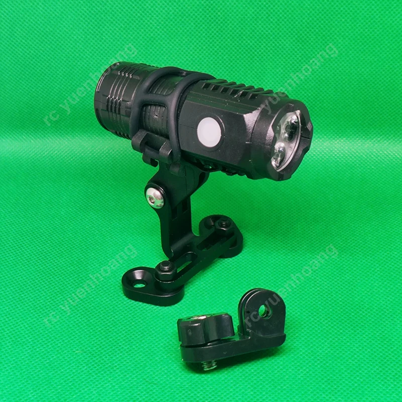 1Set Universal Skateboard Light Bracket Shockproof Lamp Holder with 1/4 Adapter for Flashlight Action Camera DIY Modification
