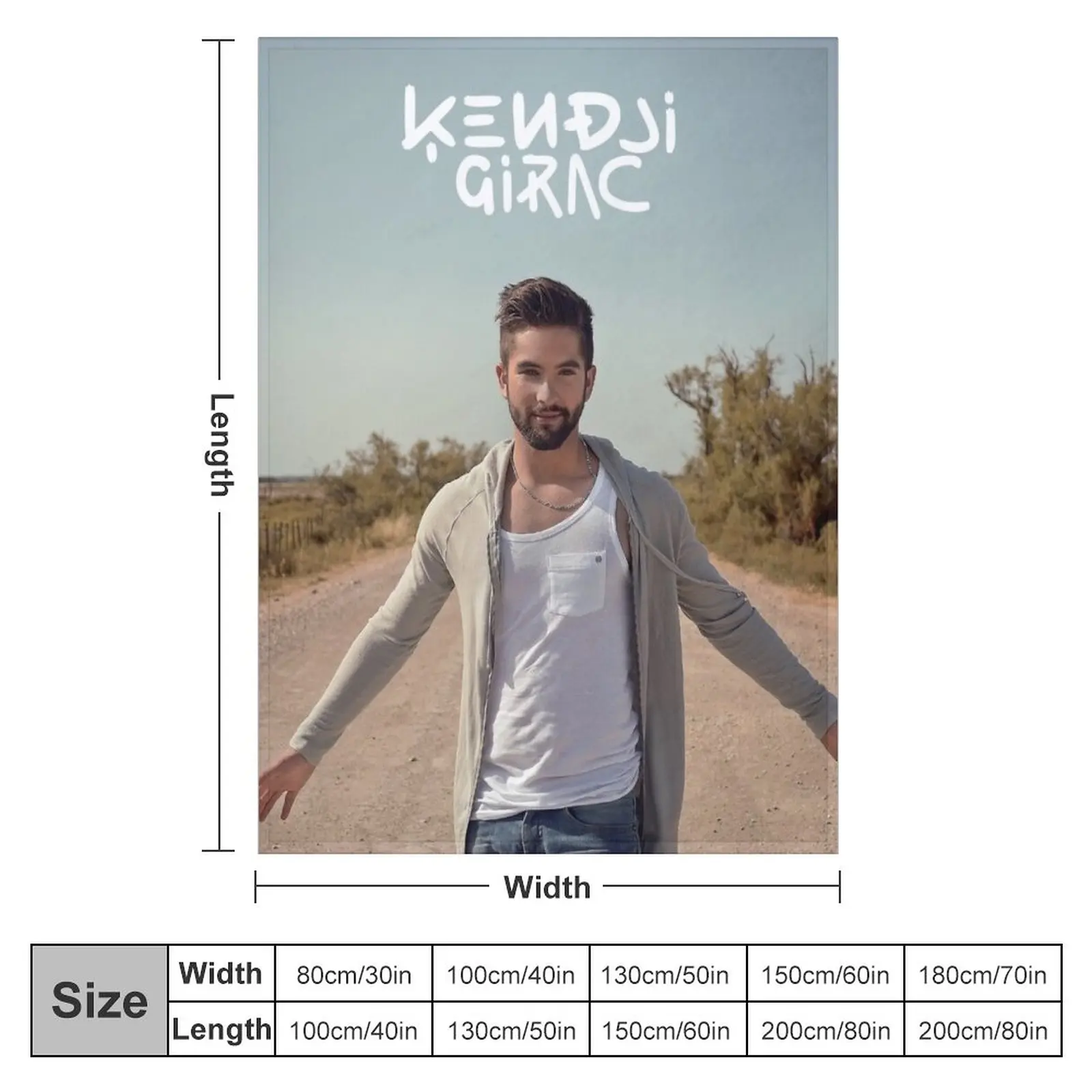 Kendji Girac Throw Blanket Personalized Gift blankets and throws