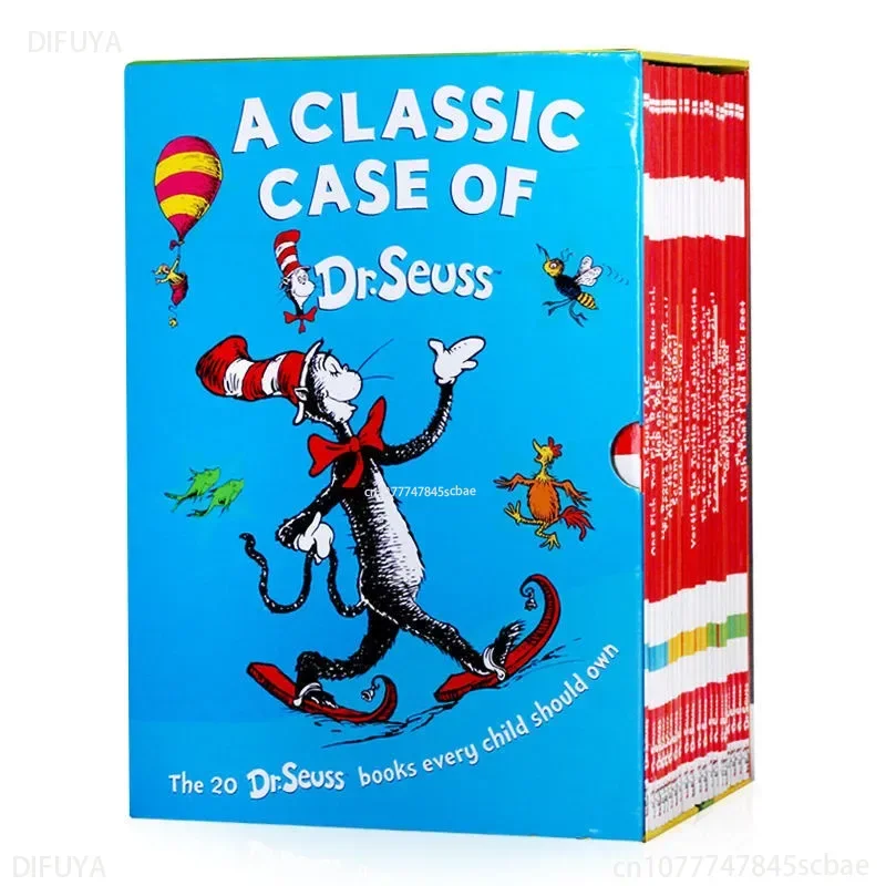 

20 Books A Classic Case of Dr. Seuss Children Fun Interesting Story English Picture Book Kids Learning GiftEnglish Books