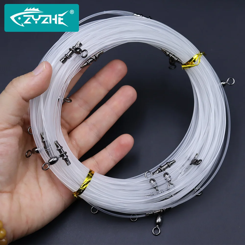 

ZYZHE 1 шт. готовая оснастка для рыбалки с лодки, поводок с вертлюгами, 1,5 м/59 дюймов, 20 вертлюгов, идеально подходит для морской рыбалки с лодки