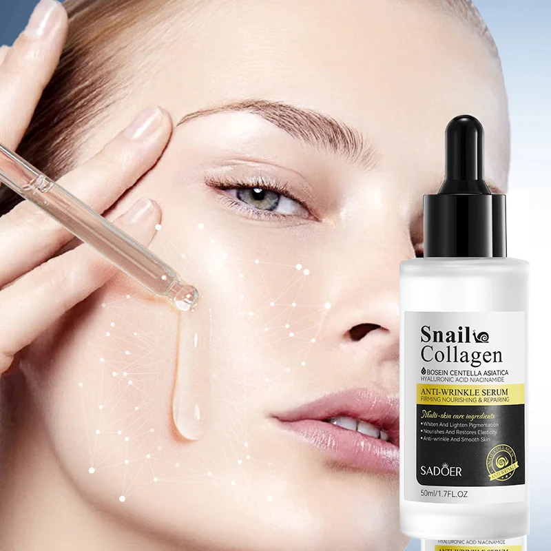 الحلزون الوجه مصل إزالة التجاعيد جوهر الكولاجين مكافحة الشيخوخة تبييض الوجه ترطيب مصل ثبات رفع العناية بالبشرة 50 مللي #1