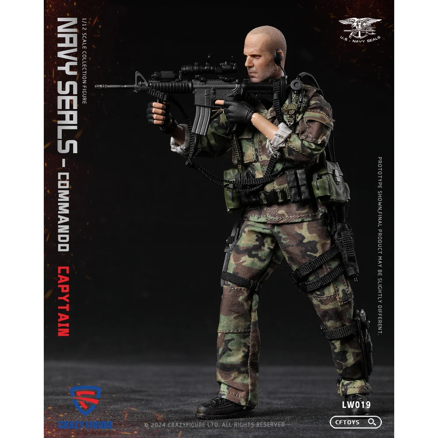 6 inch Cftoys Lw019 schaal 1/12 Seal Special Assault Team Captain collectible actiefiguur - volledige set militaire soldaat