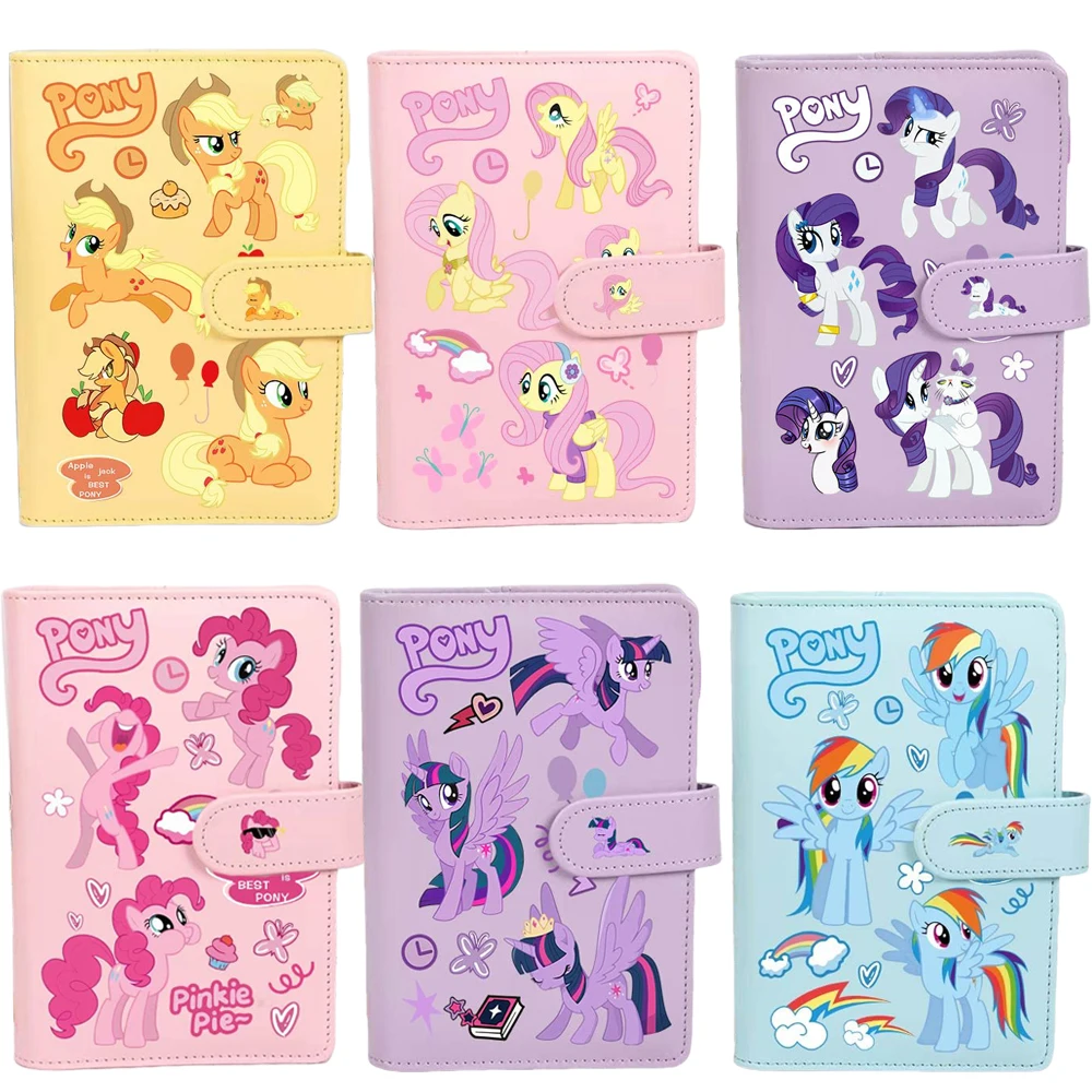 Cartoon Anime My Little Pony Notebook Pinkie Pie Twilight Sparkle Rainbow Dash Applejack Fluttershy Rarity Children Student Book