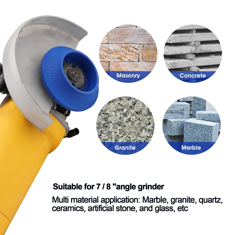 HIGHDRIL Dia75mm Grinding Wheel 10/15/20mm For Masonry Concrete Marble Granite Tile Angle Grinder Grit60 Polishing Milling Tools