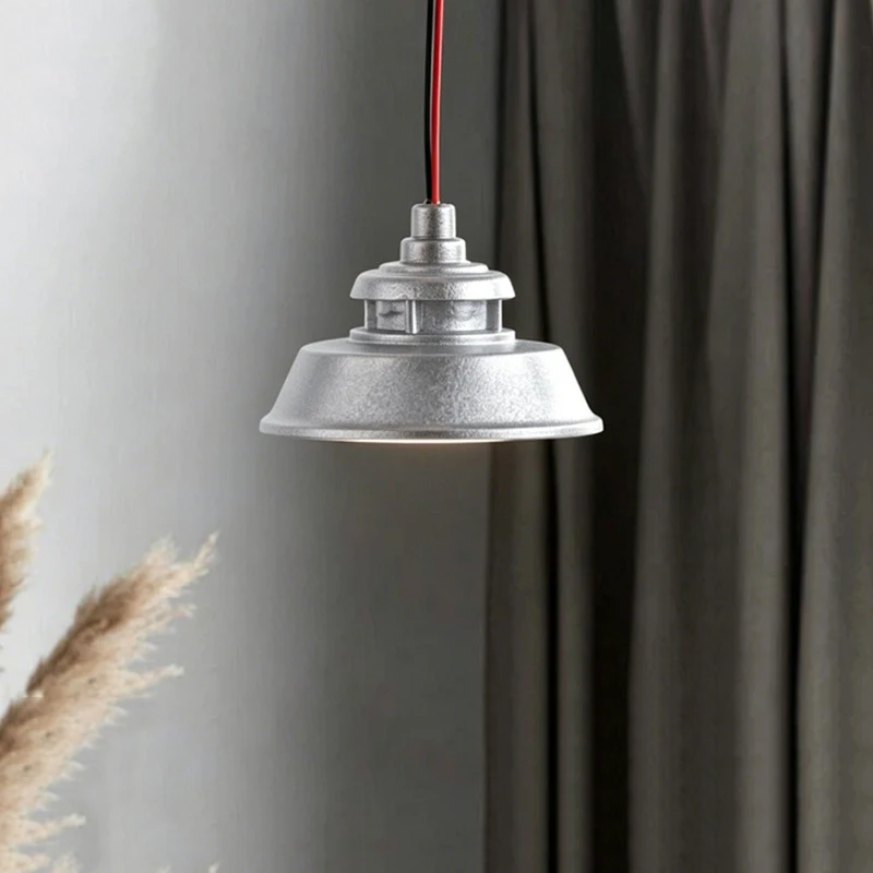 Mini LED Pendant Lamp Model Simulation Ceiling light for Making Building Sand Table Dollhouse Lighting Materials Diorama 6Pcs