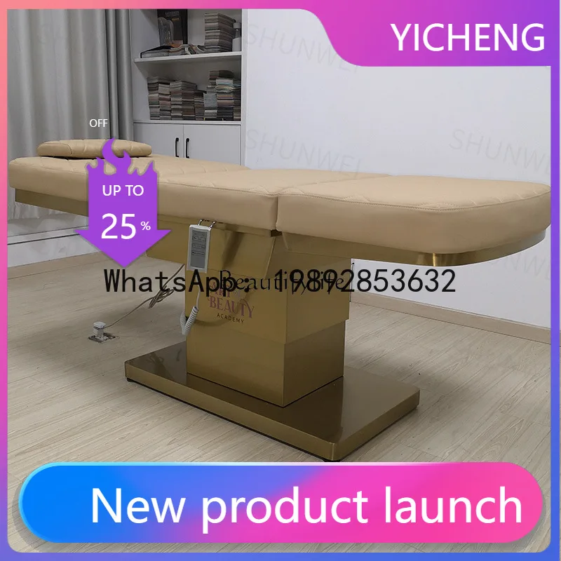 

BB 01-High-grade body electric beauty bed lifting pattern embroidery bed beauty salon