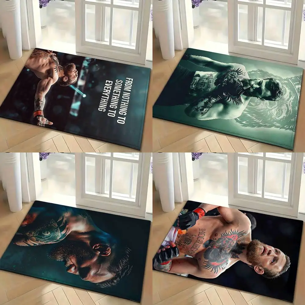 Boxing C-CONOR M-McGregor Floor Mat Soft Non Slip for Entry Door Bathroom Indoor Home Decorative Carpet