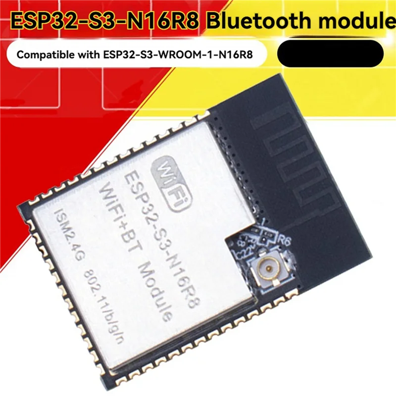 【แฟลช-Sale!】2X ESP32-S3-N16R8 โมดูลไร้สาย ESP32-S3-WROOM-1 Dual-Core Wifi + Bluetooth5.0 โมดูลสําหรับ Iot ไร้สายการใช้งาน
