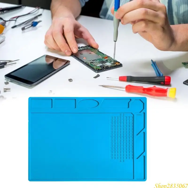 

Теплостойкий 500 ℃ Синий магнитный ремонтный мат.