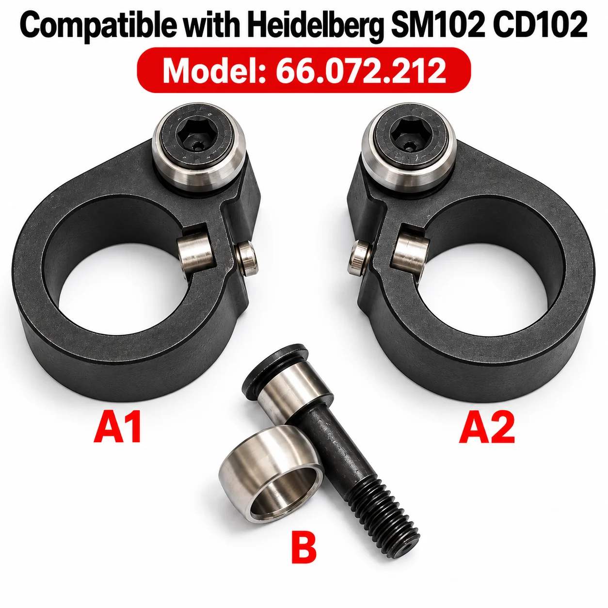 66.072.212 Side Lay Pull Gauge Fixing Seat Bearing Housing for Heidelberg SM102 Offset Printing Press Machine Parts 1 Pair
