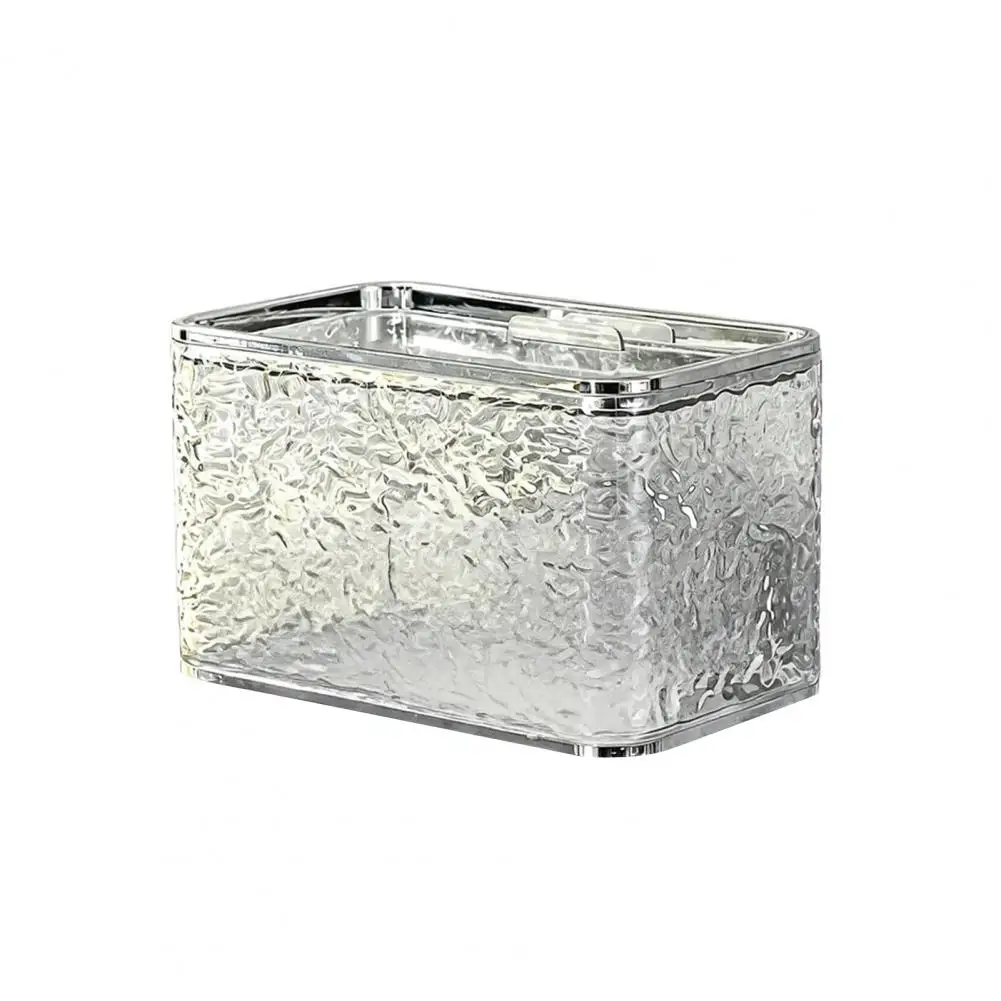 Countertop Free Tissue Box Dustproof Tissue Dispenser Wall-mounted Tissue Box Dispenser with Sealed Waterproof Design
