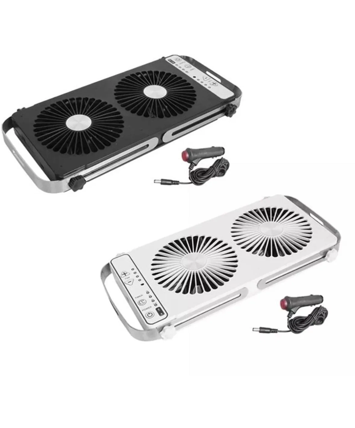 Easy to Install 12V Dual Head RV Exhaust Ventilation Fan Portable Waterproof Cooling Fan for Caravan Travel Trailer