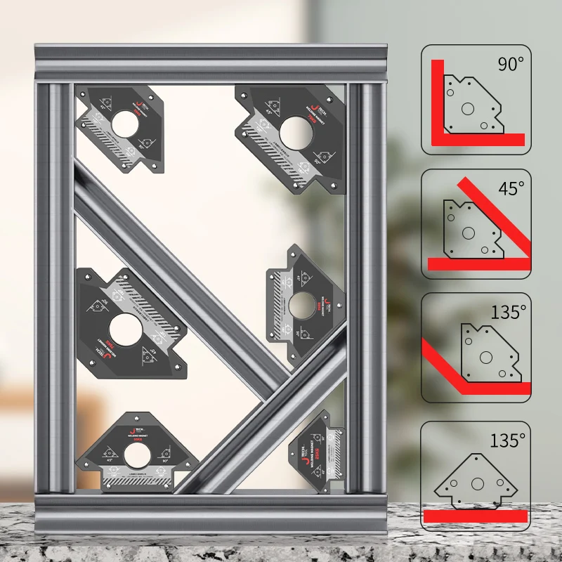 تركيبات اللحام |   لحام كهربائي المثبت المغناطيسي |   محدد موضع مغناطيسي قوي |   زاوية 90 درجة/الزاوية اليمنى/لحام متعدد المشطوف