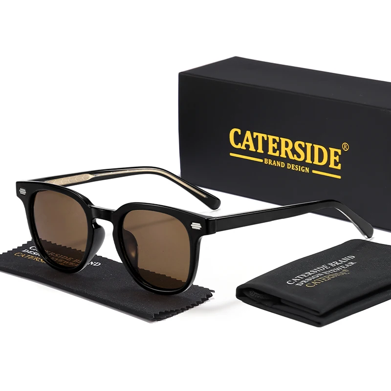 

Классические мужские круглые солнцезащитные очки CATERSIDE, высококачественная оправа Tr-90, ретро-очки для женщин, для путешествий на открытом воздухе, UV400