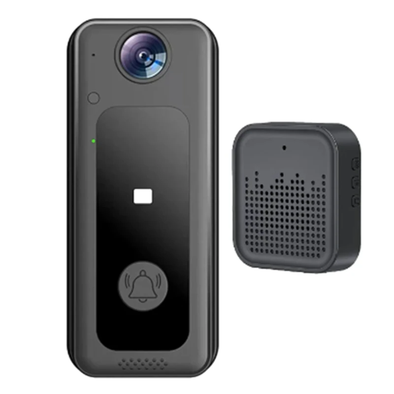 WIFI Doorbell Camera With 125° Wide Angle Visual Chime Smart Video Doorbell HD Video Night Vision Supports Cloud Storage