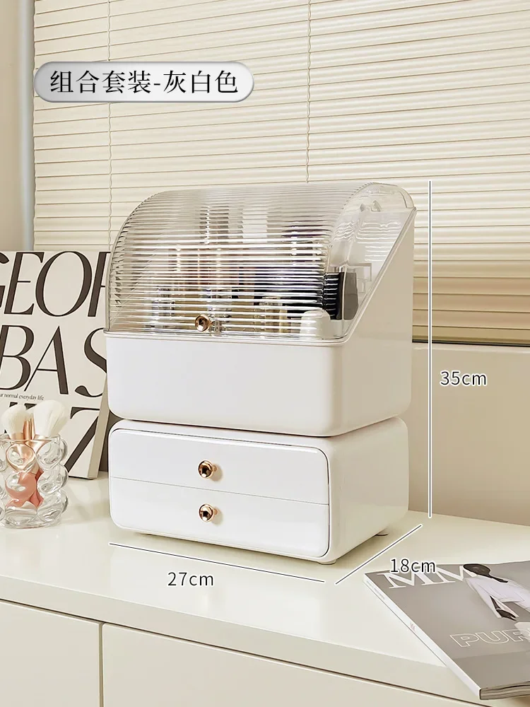 

Tables Case Holder Desktop Box Type Up Drawer Organizer Make Makeup Brush Storage Skincare Lipstick Cosmetic