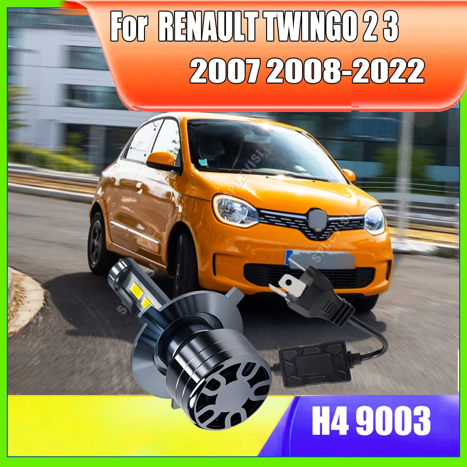 

H4LED Headlight bulbs W/ integrated driver and compact form factor For RENAULT TWINGO 2 3 2007 2008 2009 2010 2011 2012-2022