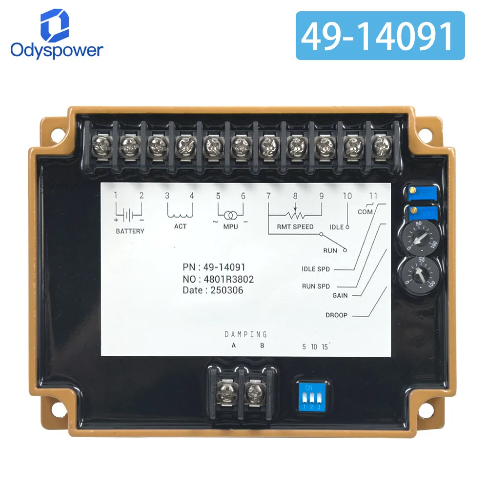 

4914091 Блок управления скоростью регулятора скорости для деталей генератора электронного регулятора дизельного двигателя