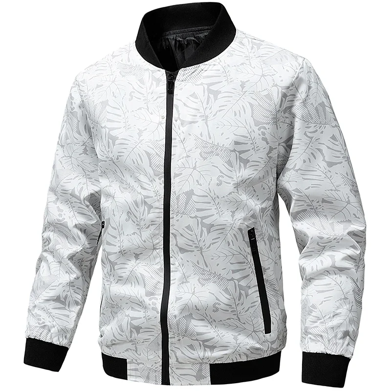 

2025 Autumn Men's Bomber Jacket Thin Slim Long Sleeve Baseball Jackets Mens Windbreaker Zipper Male Outwear 5XL