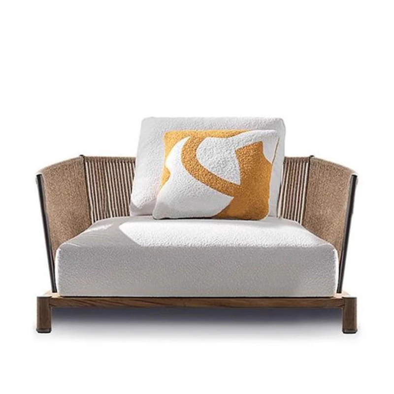 Garden rain and sun protection, open-air sun room, modular rattan sofa, villa hotel garden furniture, aluminum alloy